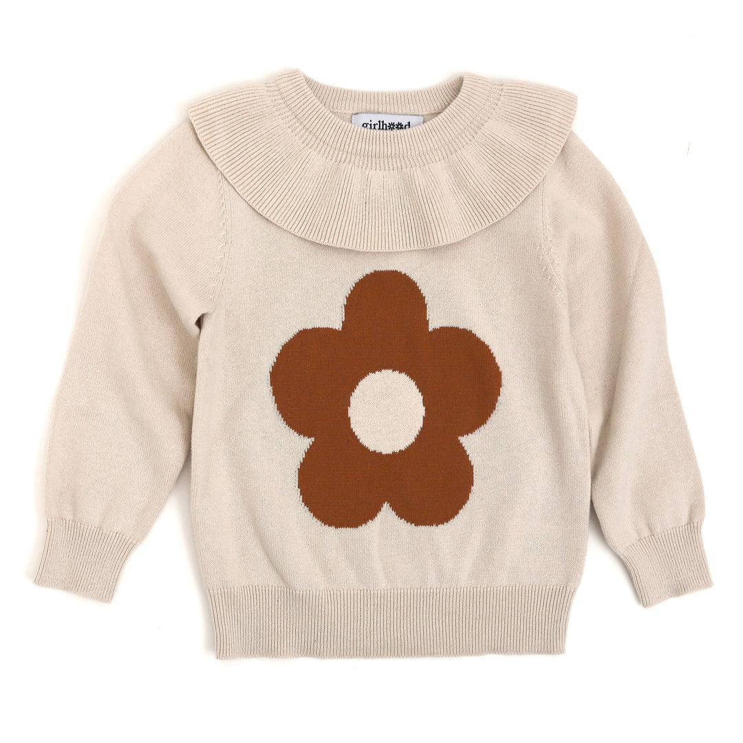 Flower Power Sweater - Vanilla