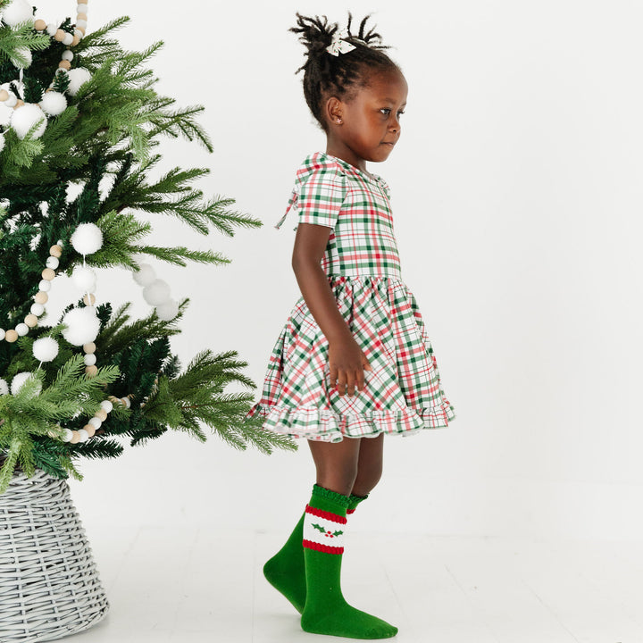 Christmas Plaid Twirl Dress