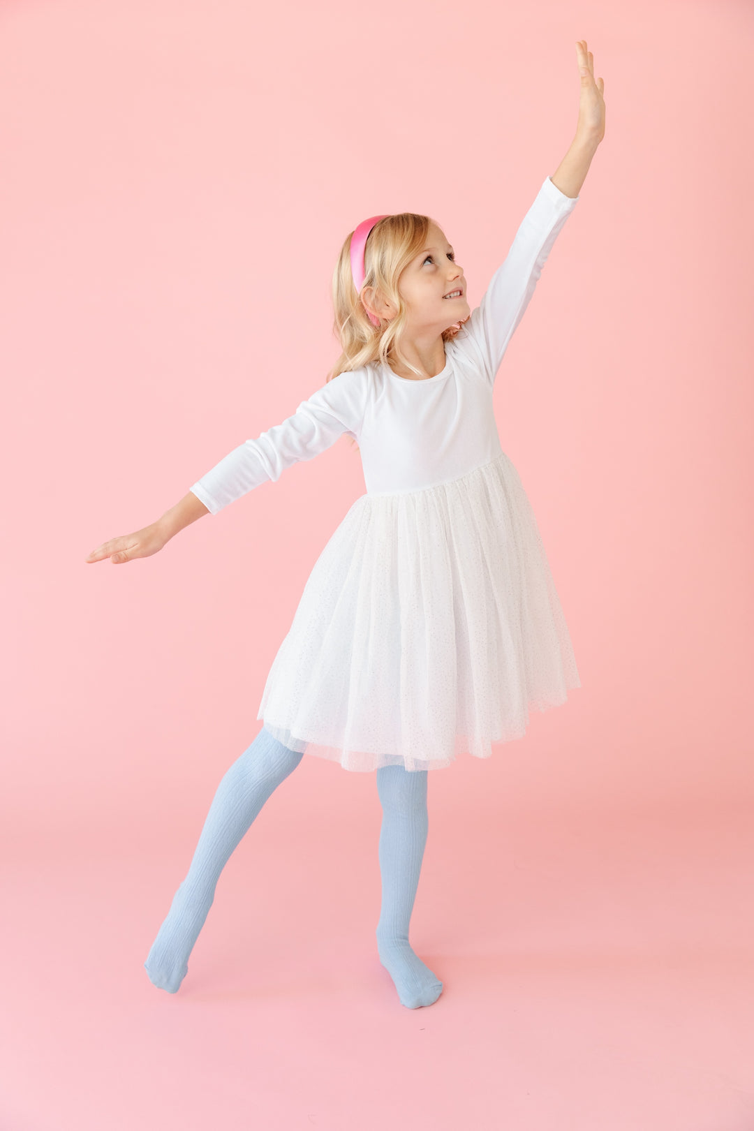 girls white tulle fancy dress