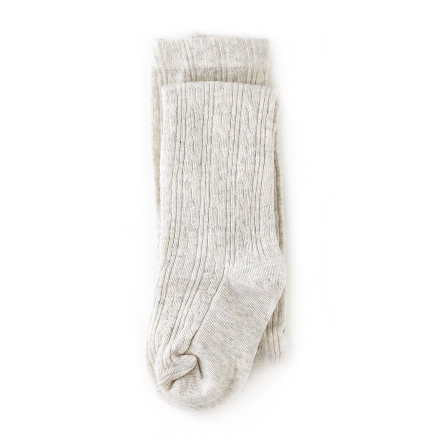 Cute Walk by Babyhug Cotton Knit Anti Bacterial Tights With Cable Knit Design - Red main image 1
