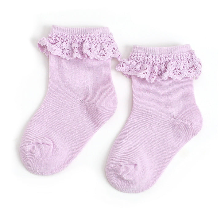 Lilac Lace Midi Sock