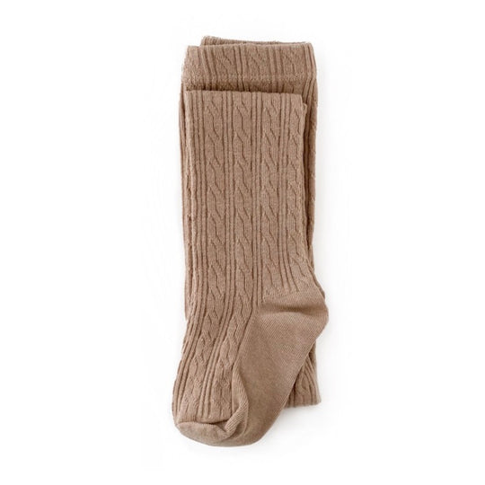 Oat Cable Knit Tights for baby, toddler and girls. – Little Stocking ...