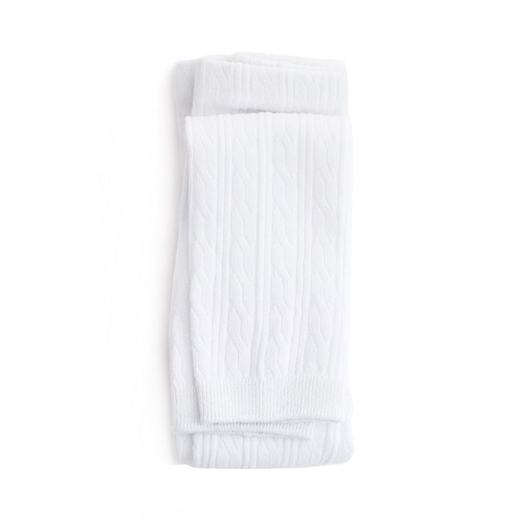 Little Stocking Co. White Cable Knit Footless Tights – Little Josie's